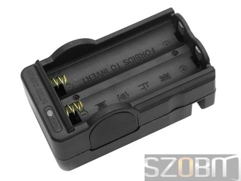 Digital Battery Charger & Travel Charger for 18650 (2 round pins