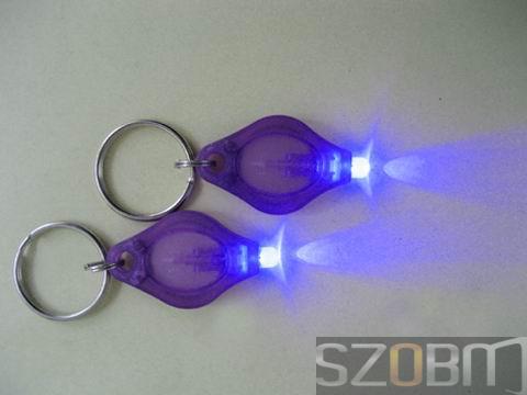 UV Purple Light 390-395nm LED Keychain (ZY-P54)