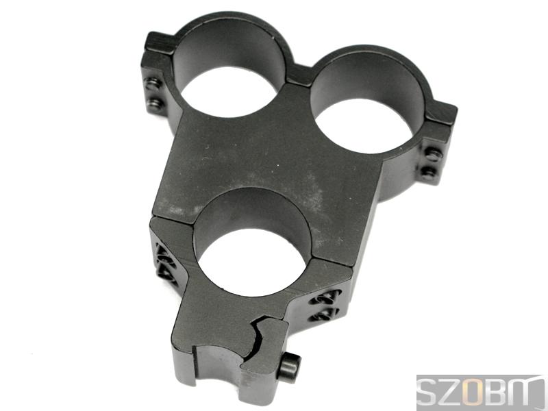 3 x 25mm Ring Double Mount