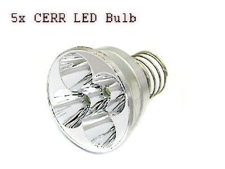 5x Q3 LED Bulb For WF-500/600 Flashlight
